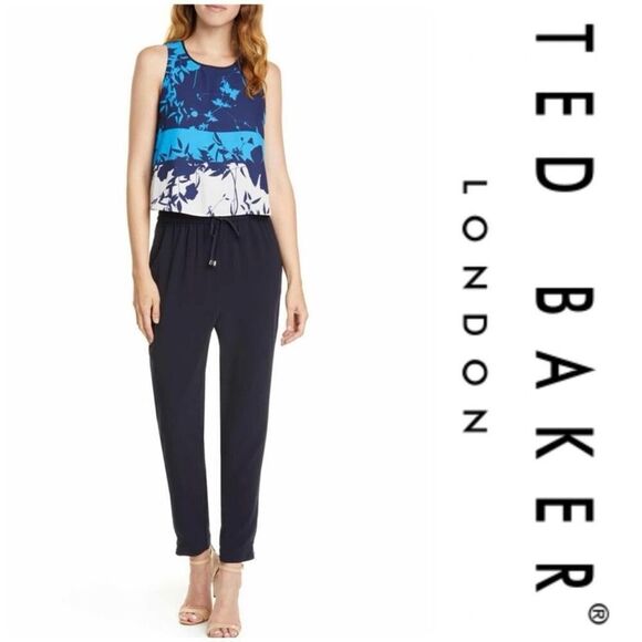 Ted Baker Smarah Bluebell Jumpsuit TB2 US6 NWT - Picture 6 of 9